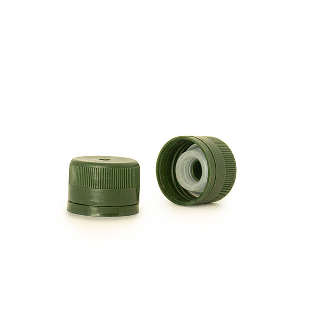 31.5mm Green Polypropylene Tamper Evident Cap With Pour Spout