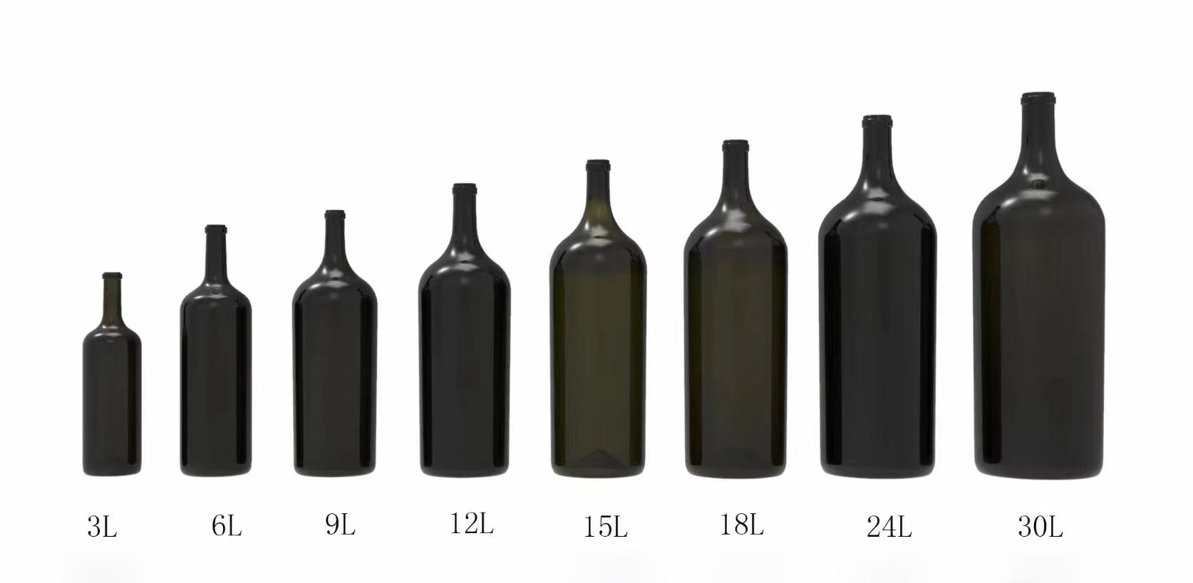 Large wine bottle bulk