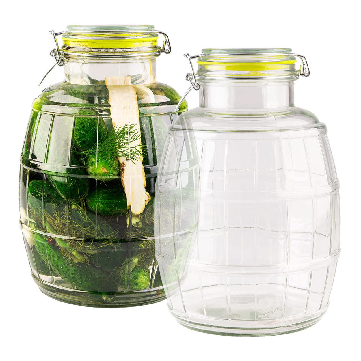 glass barrel jar